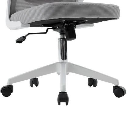 Office Chair Floater Hm1230.02 White Pp--light Grey Mesh 62x62x106-116hcm.