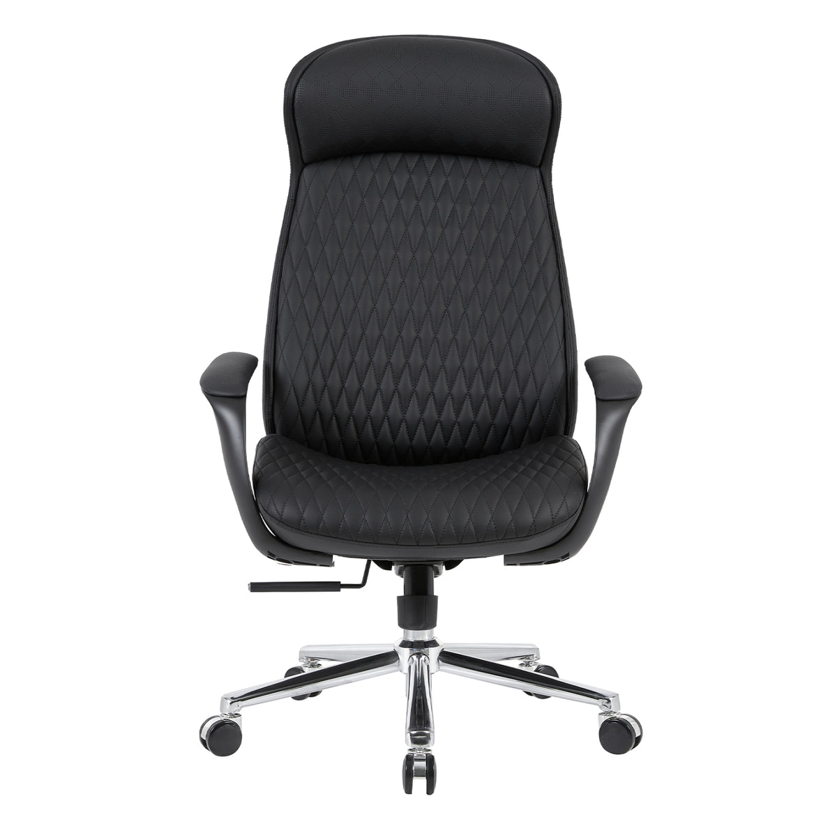 Premium Office Chair Velum Hm1233.01 Black Pu--chromed Base 71x69x116-122hcm