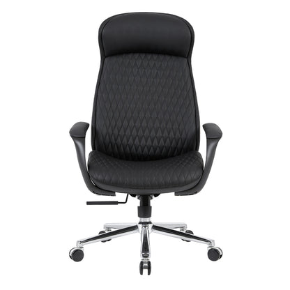 Premium Office Chair Velum Hm1233.01 Black Pu--chromed Base 71x69x116-122hcm