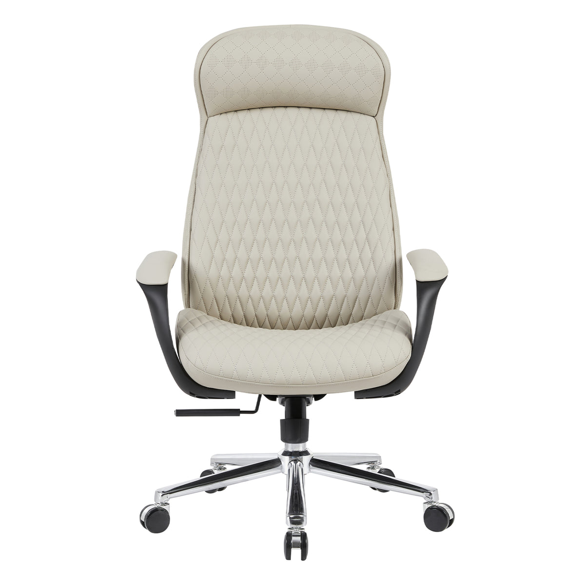 Premium Office Chair Velum Hm1233.02 Beige Pu--chromed Base 71x69x116-122hcm