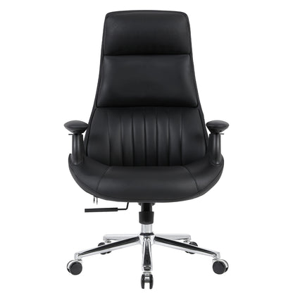 Premium Office Chair Pulse Hm1234.01 Black Pu--chromed Base 73x70x115-121(h)cm