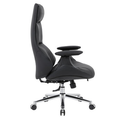 Premium Office Chair Pulse Hm1234.01 Black Pu--chromed Base 73x70x115-121(h)cm