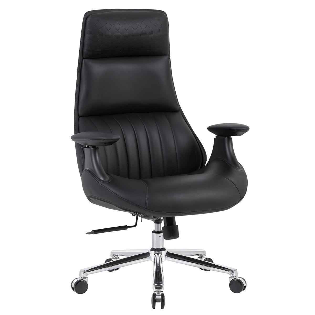Premium Office Chair Pulse Hm1234.01 Black Pu--chromed Base 73x70x115-121(h)cm