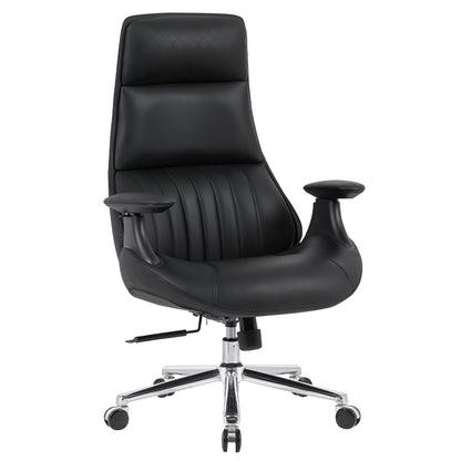 Premium Office Chair Pulse Hm1234.01 Black Pu--chromed Base 73x70x115-121(h)cm