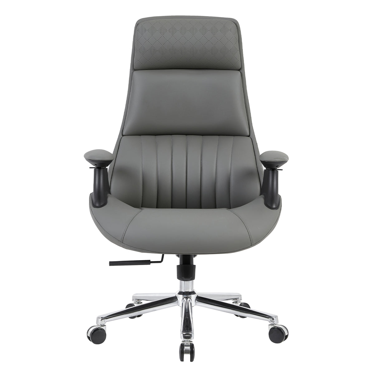 Premium Office Chair Pulse Hm1234.10 Grey Pu--chromed Base 73x70x115-121(h)cm