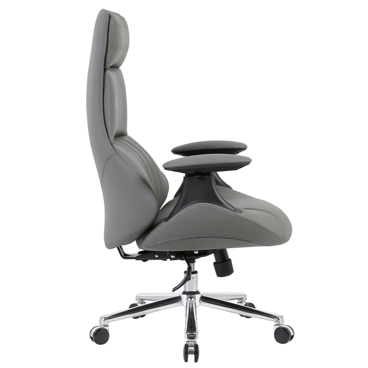 Premium Office Chair Pulse Hm1234.10 Grey Pu--chromed Base 73x70x115-121(h)cm