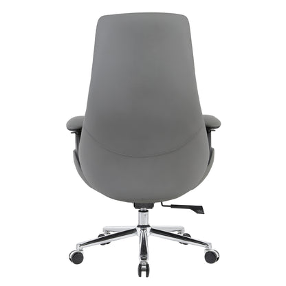 Premium Office Chair Pulse Hm1234.10 Grey Pu--chromed Base 73x70x115-121(h)cm