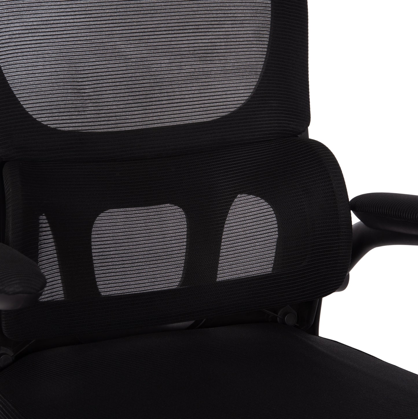 Office Chair Baston Hm18236.01 Black Mesh Fabric & Pp Frame 64x60x117-127hcm.