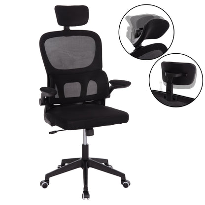 Office Chair Baston Hm18236.01 Black Mesh Fabric & Pp Frame 64x60x117-127hcm.