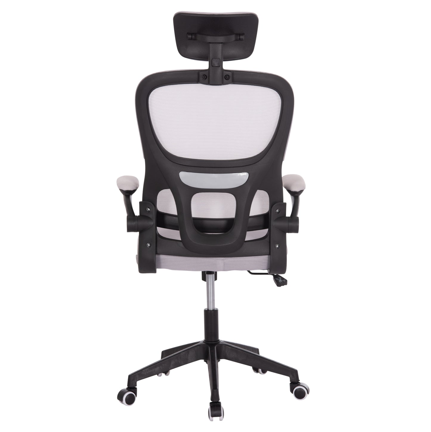 Office Chair Baston Hm18236.02 Grey Mesh Fabric & Black Pp Frame 64x60x127hcm.