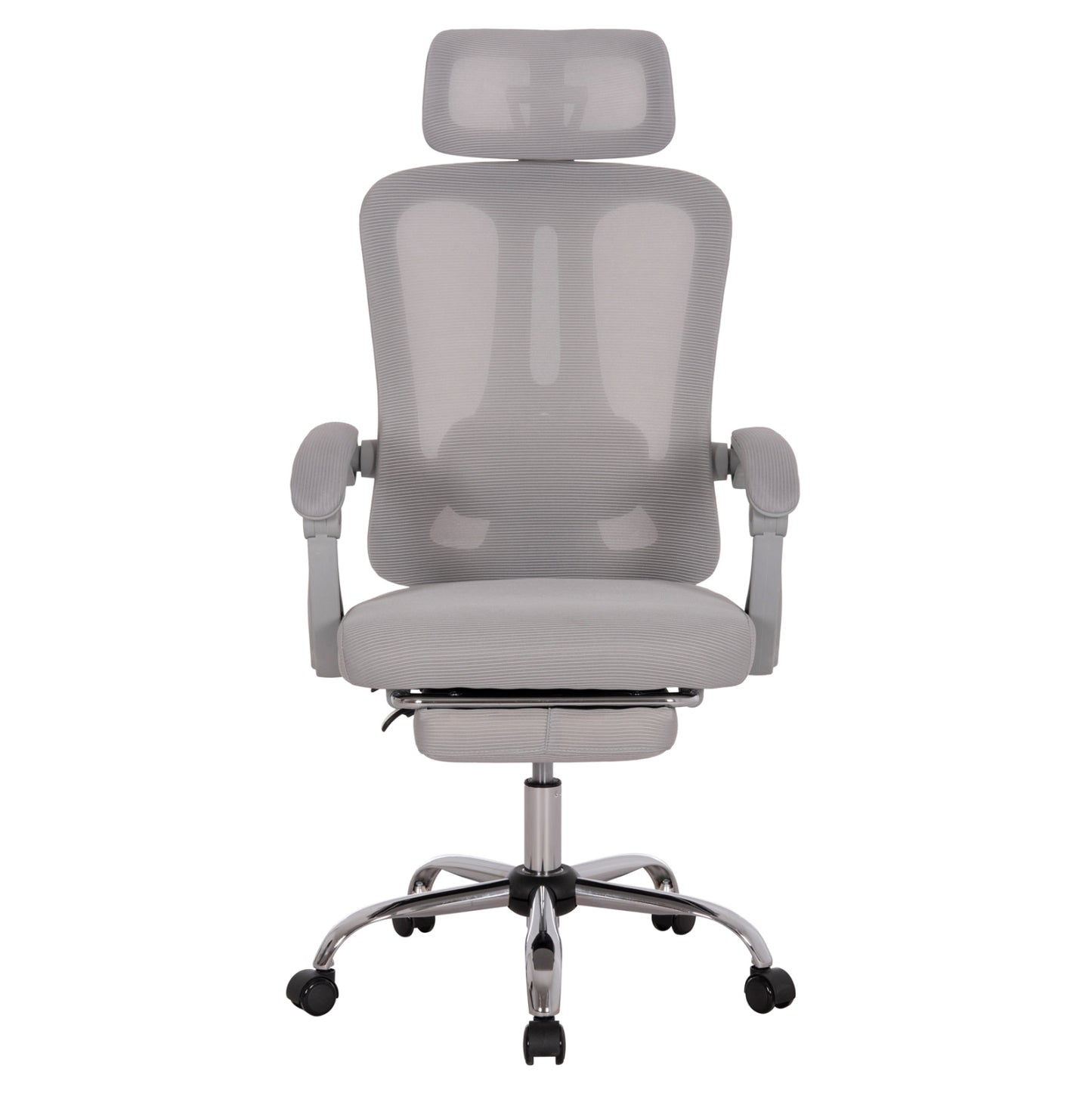 Office Chair Barnet Hm18258.02 Grey Mesh-grey Frame Nylon 61x62x123hcm.