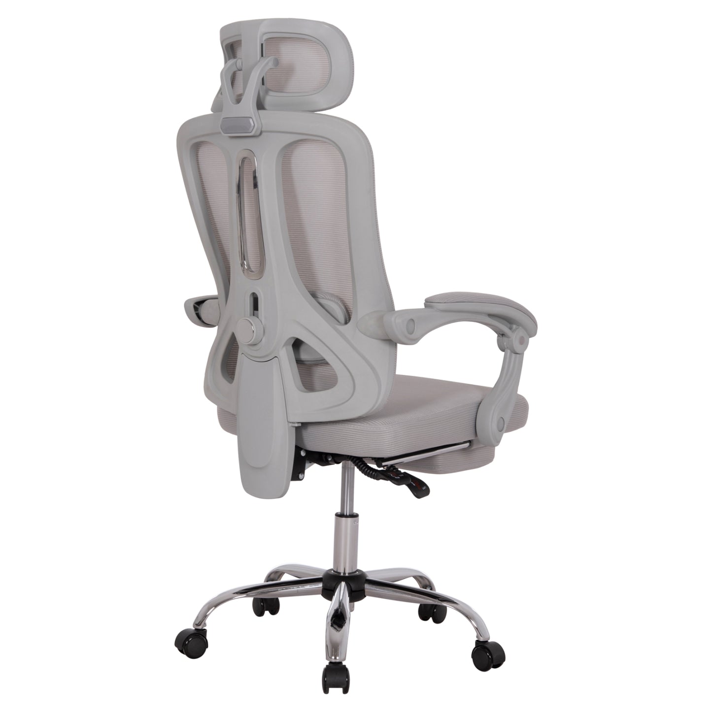 Office Chair Barnet Hm18258.02 Grey Mesh-grey Frame Nylon 61x62x123hcm.