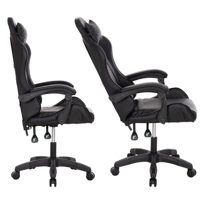 Gaming Chair Mancer Hm1194 Black Pu-black Polypropylene 59x69x125hcm.