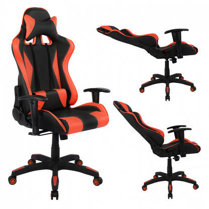 Office Gaming Chair Hm1062.01 Speed Black And Red Pu 68,5 X 71,5 X 133,5 Cm