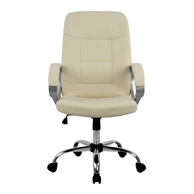 Manager's Office Chair Hm1024.08 Cream With Chromed Base 64x55x120
