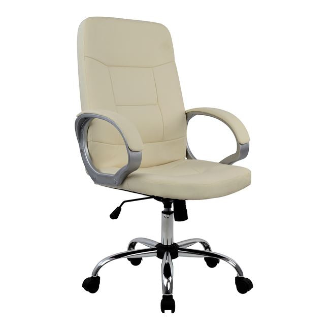 Manager's Office Chair Hm1024.08 Cream With Chromed Base 64x55x120