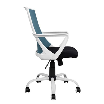 Office Chair Hm1053.06 Blue With Mesh And Metal Base 58x59x103 Cm