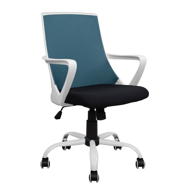 Office Chair Hm1053.06 Blue With Mesh And Metal Base 58x59x103 Cm