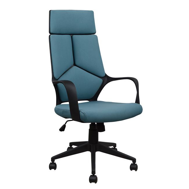 Office Chair Hm1054.06 Grey-light Blue And Black Base 64x61x126 Cm