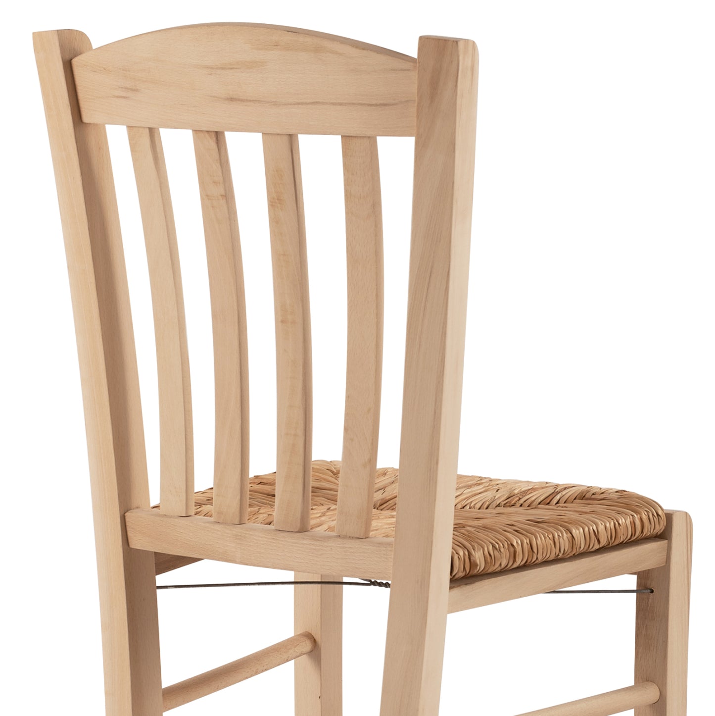 Traditional Chair With Straw Unpainted Hm10376.02
