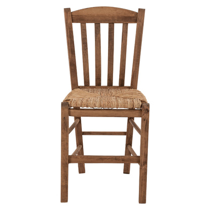 Traditional Chair Walnut With Straw Hm10376.01