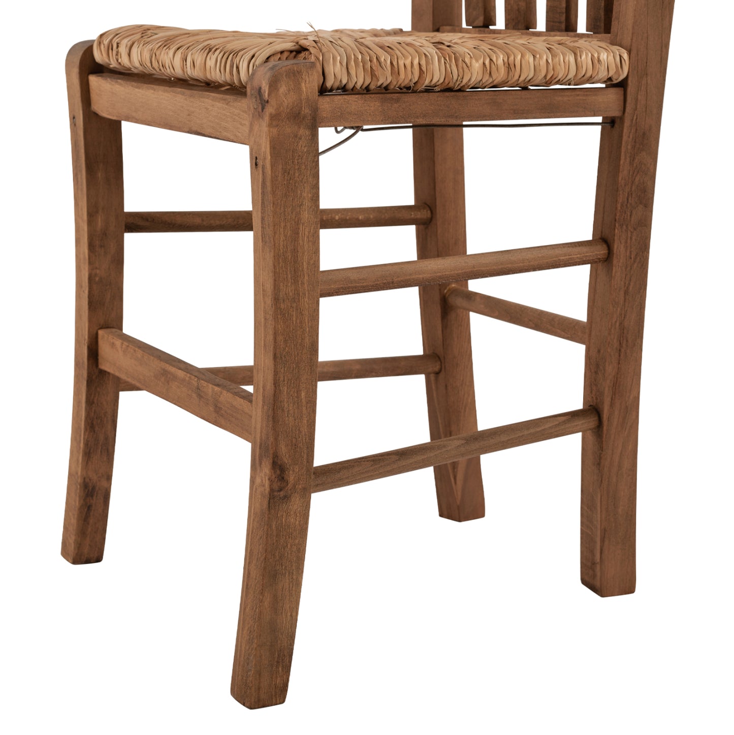 Traditional Chair Walnut With Straw Hm10376.01