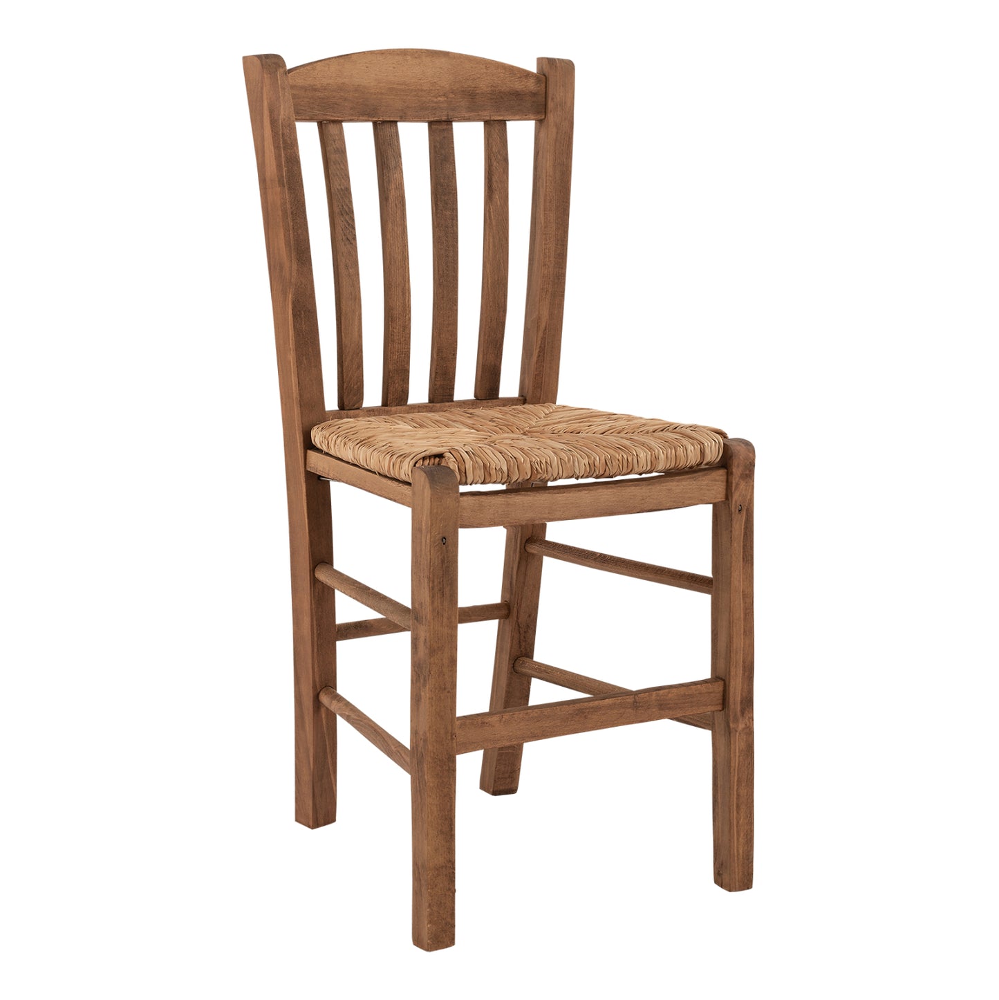 Traditional Chair Walnut With Straw Hm10376.01