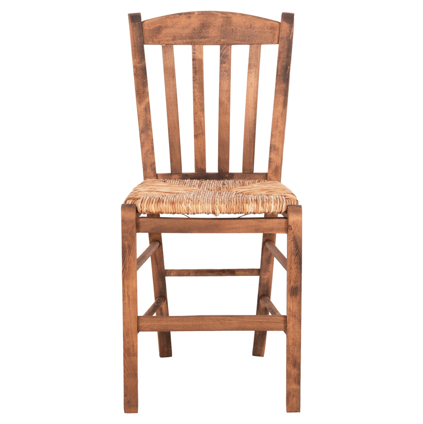 Chair Monte Hm10383.01 Beech Wood In Walnut-seagrass Rush-matt Seat 43x41x87hcm.