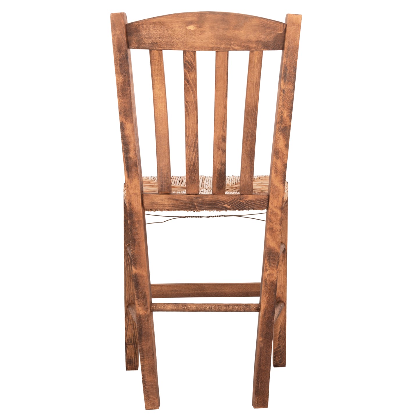 Chair Monte Hm10383.01 Beech Wood In Walnut-seagrass Rush-matt Seat 43x41x87hcm.