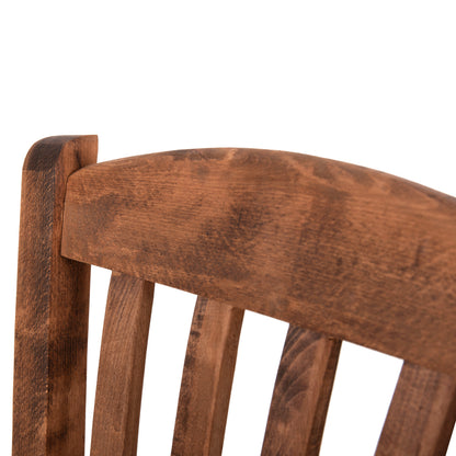 Chair Monte Hm10383.01 Beech Wood In Walnut-seagrass Rush-matt Seat 43x41x87hcm.
