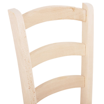 Chair Paros Hm5585.02 Beech Wood Impregnated-not Painted 40x41x87hcm.frame Only