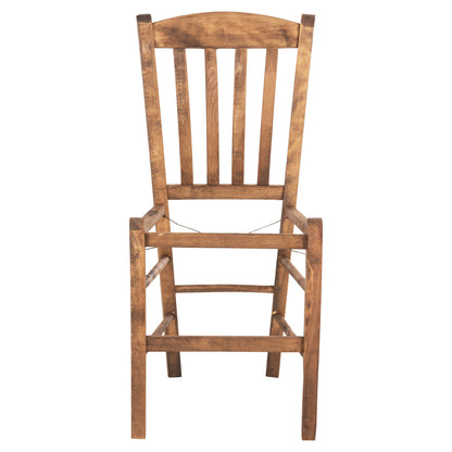 Chair Monte Hm5588.01 Beech Wood Impregnated In Walnut Color 40x41x87hcm.frame Only