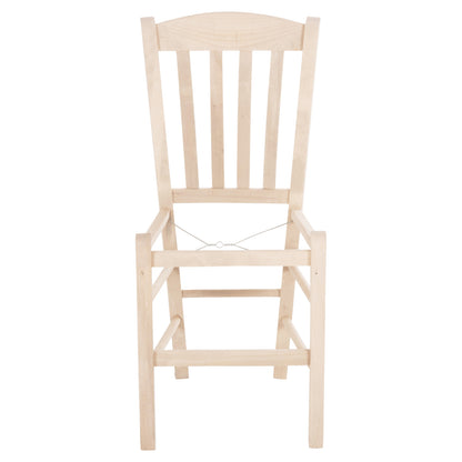 Chair Monte Hm5588.02 Beech Wood Impregnated-unpainted 40x41x87hcm.frame Only