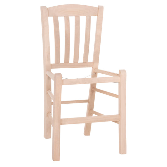 Chair Monte Hm5588.02 Beech Wood Impregnated-unpainted 40x41x87hcm.frame Only