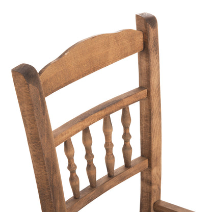 Chair Chosen Hm8466.01 Beech Wood Impregnated In Walnut Color 40.5x40.5x87hcm.frame Only