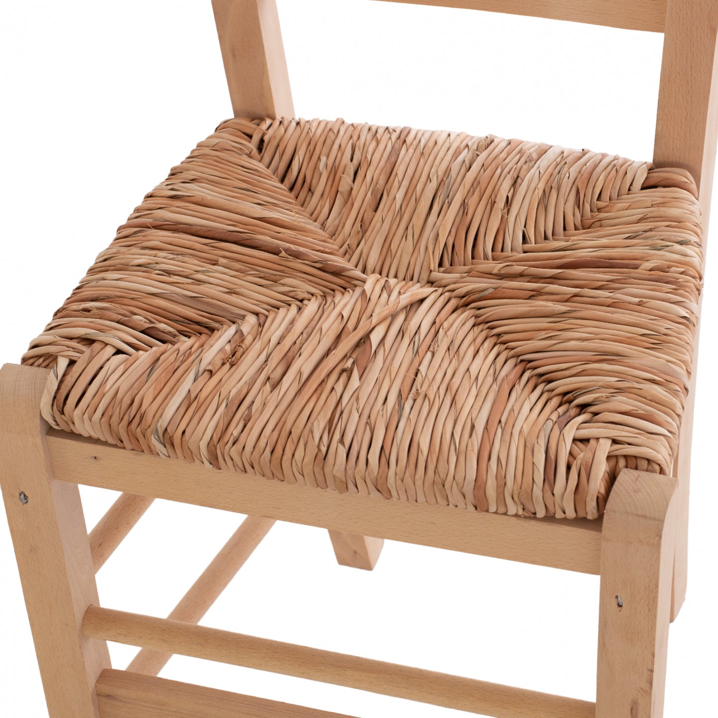 Traditional Chair With Straw Unpainted Hm10370.02