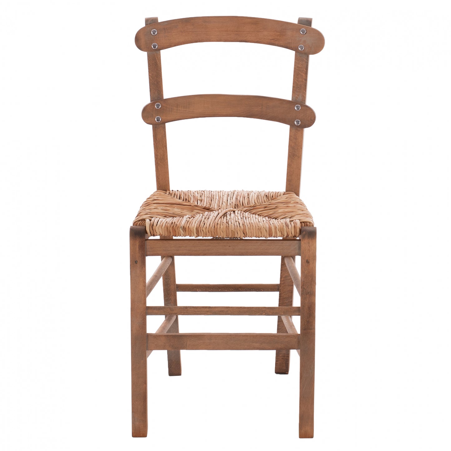 Traditional Chair With Straw Walnut Hm10370.01