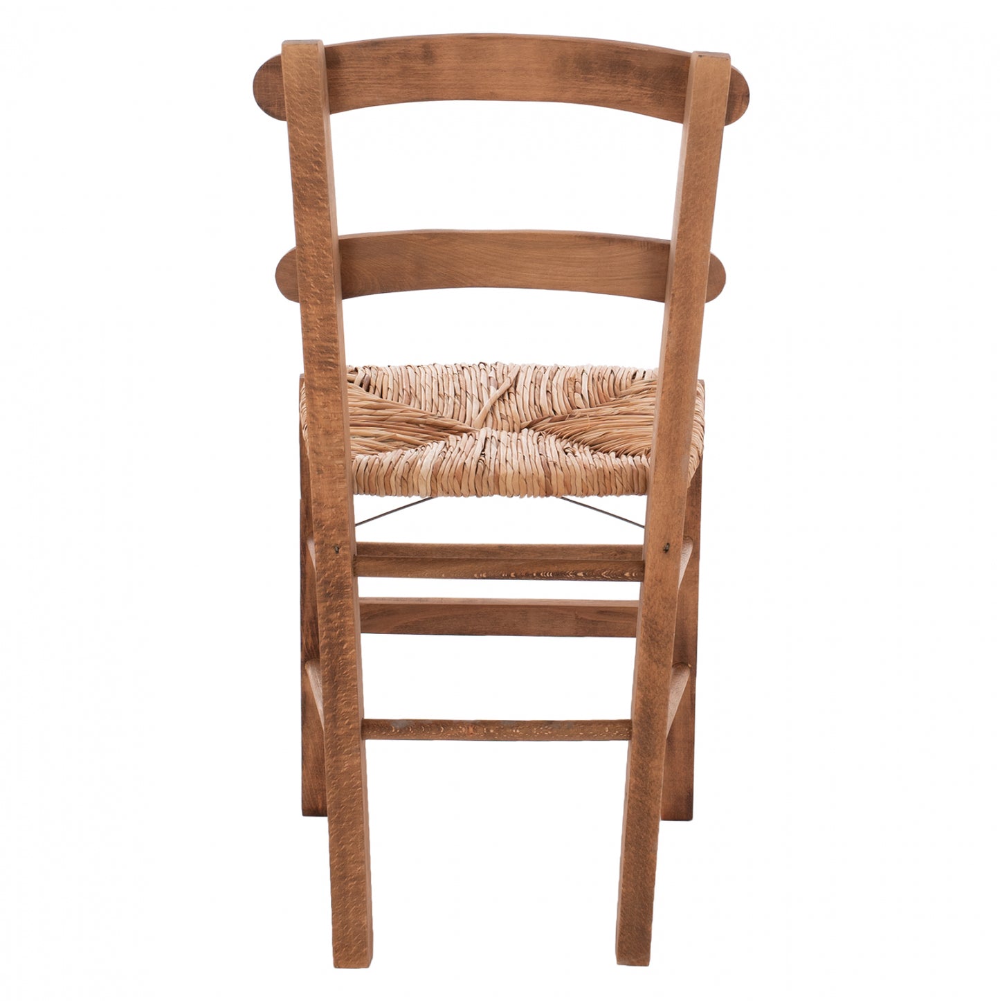 Traditional Chair With Straw Walnut Hm10370.01