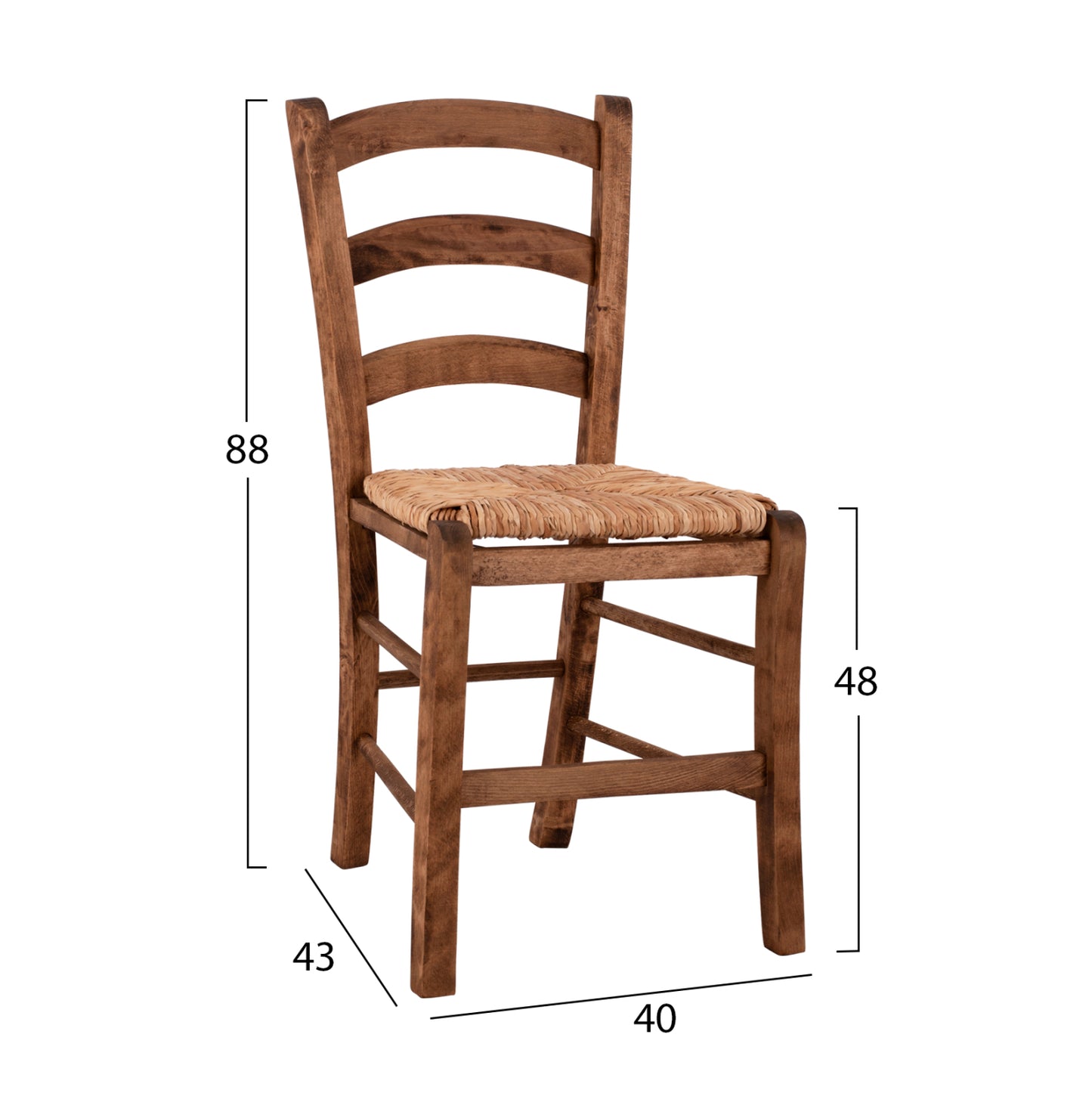 Traditional Chair Impregnated Paros With Straw Hm10379.01
