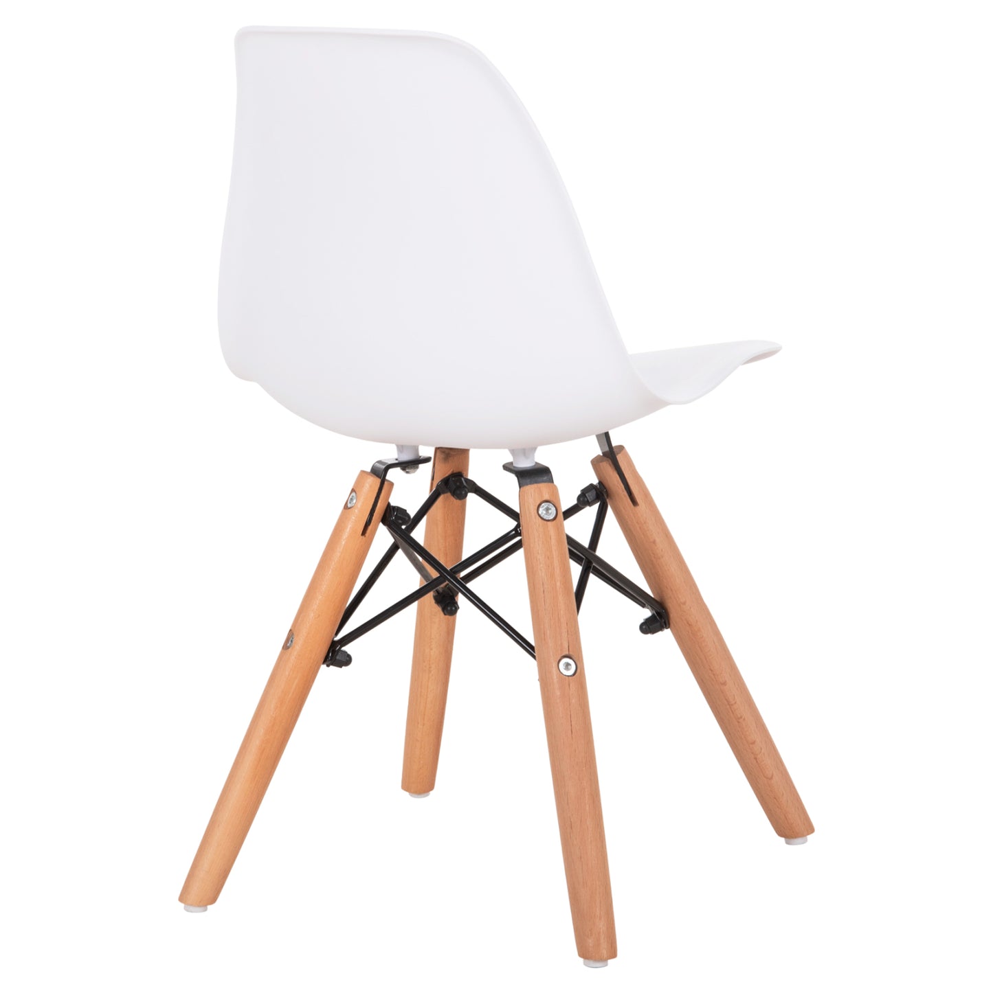Chair Twist Kid Hm8453.01 With Wooden Legs And Seat Pp White 31x34x55.5h
