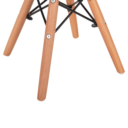 Chair Twist Kid Hm8453.01 With Wooden Legs And Seat Pp White 31x34x55.5h