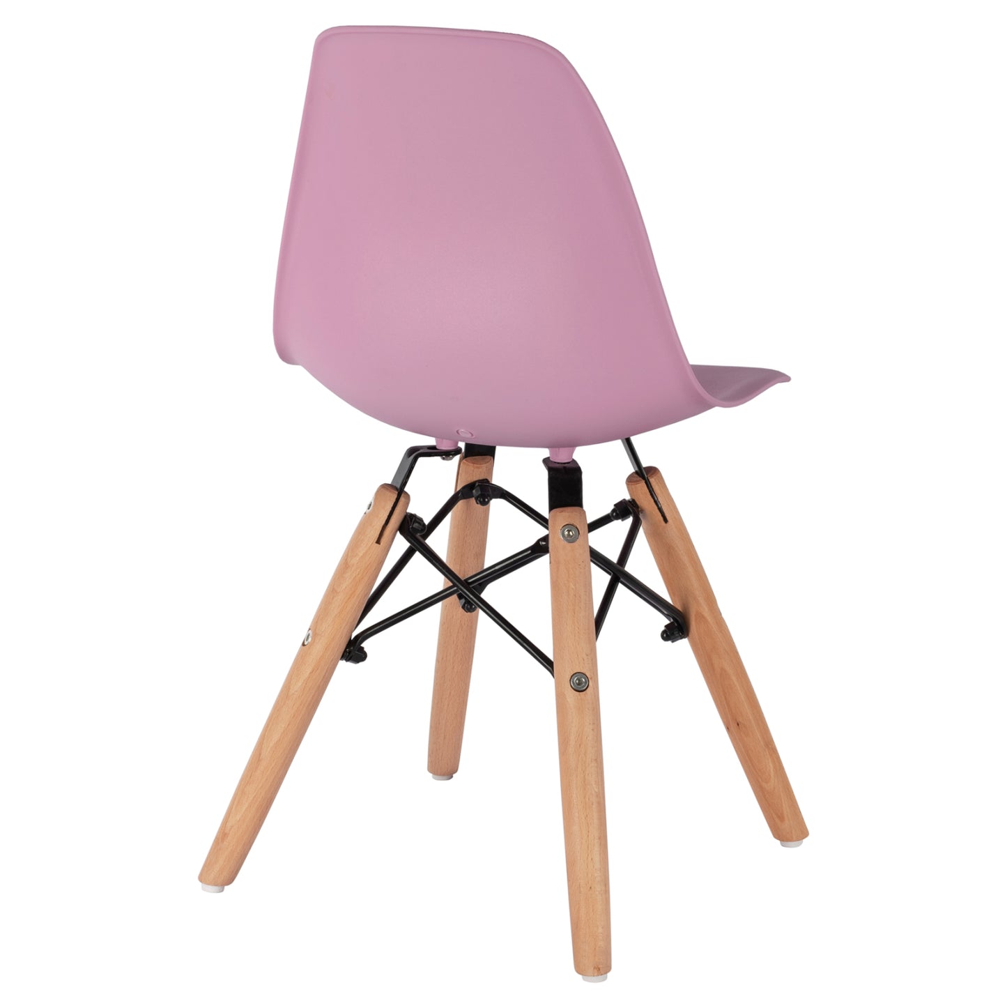 Chair Twist Kid Hm8453.05 With Wooden Legs & Seat Pink Pp 30,5x33x59 Cm