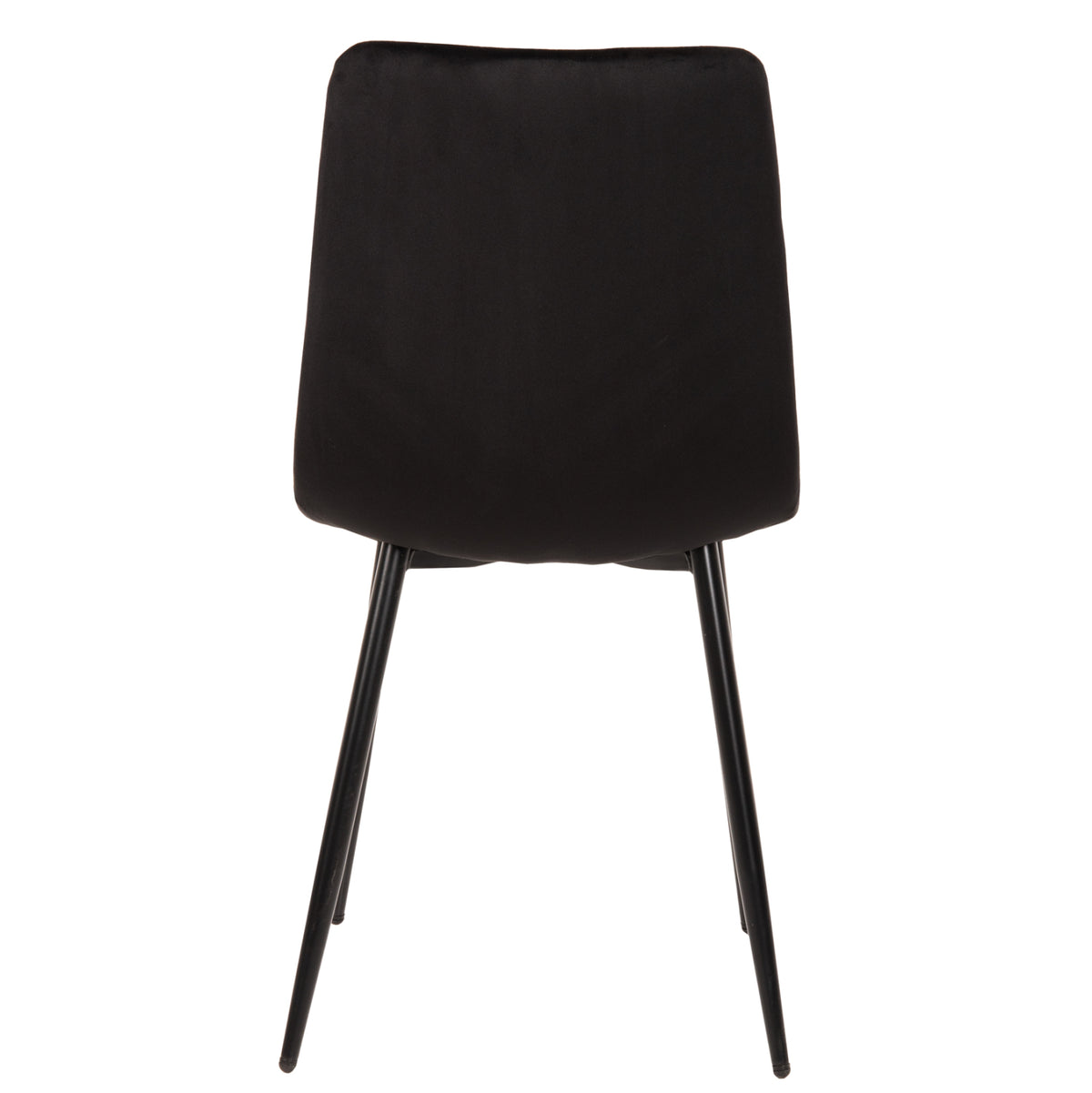 Dining Chair Latrell Hm8587.04 Black Velvet & Black Metal Legs 43x54x88hcm.
