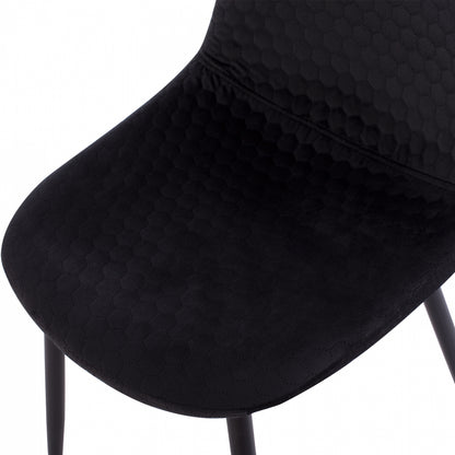 ΚΑΡΕΚΛΑ Lucille Hm8552.04 ΑΠΟ ΒΕΛΟΥΔΟ ΜΑΥΡΟ ΜΕ ΜΕΤΑΛΛΙΚΟ ΣΚΕΛΕΤΟ 45x56x81Υ εκ.