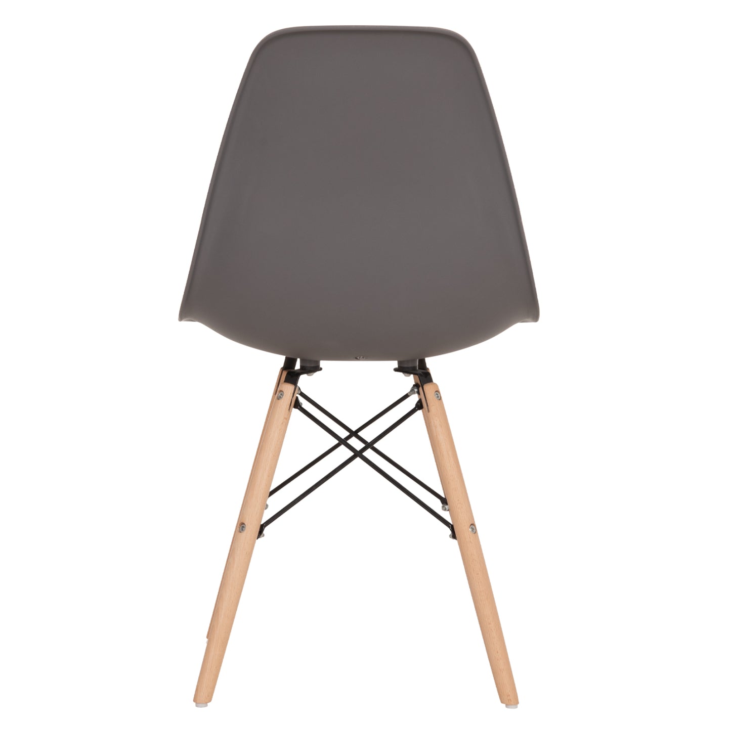Chair With Wooden Legs And Seat Twist Pp Grey Hm8460.10 46x50x82 Cm