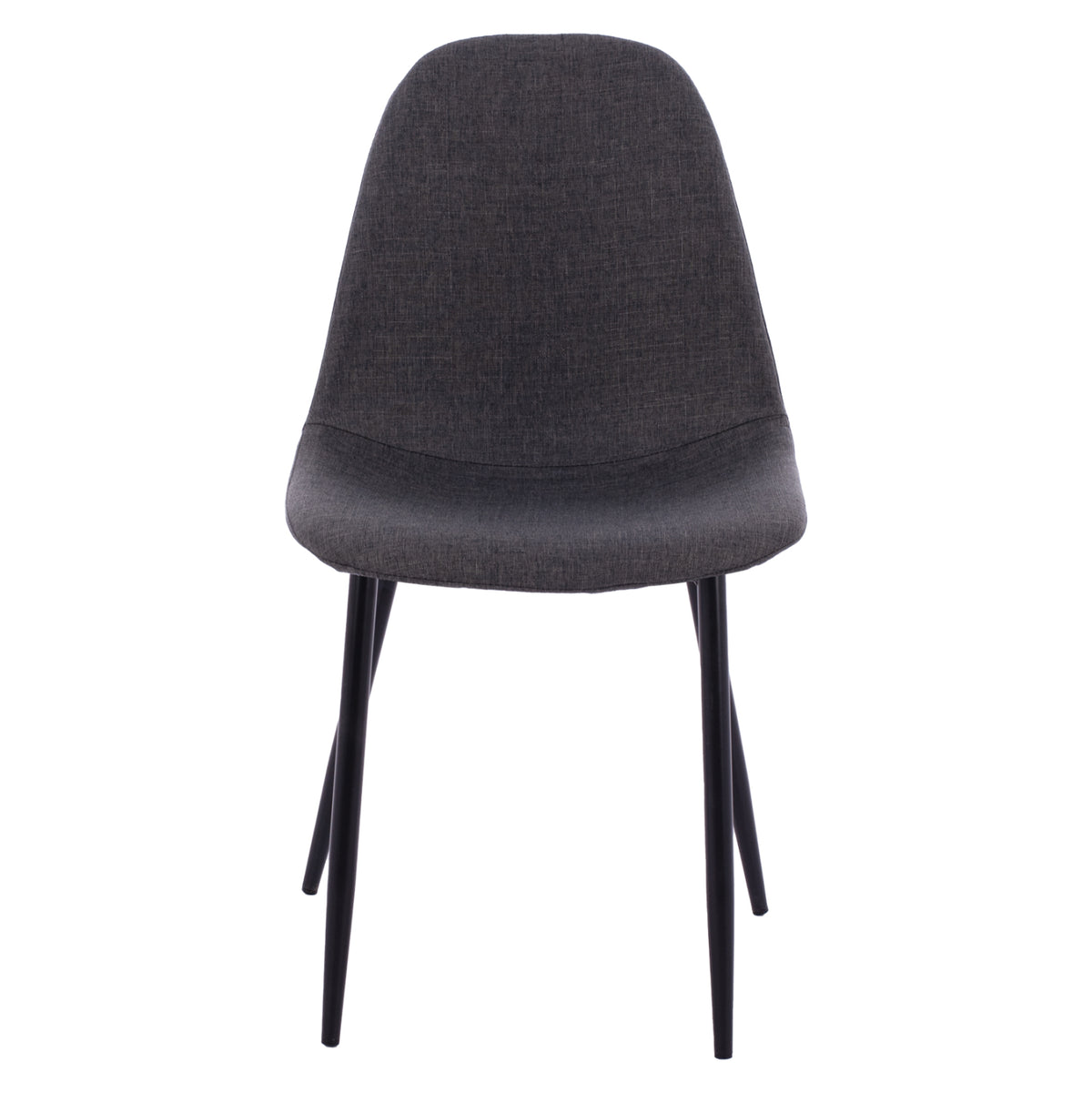 Dining Chair Leonardo Dark Grey Fabric