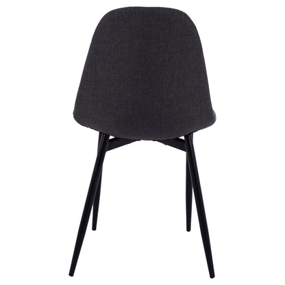 Dining Chair Leonardo Dark Grey Fabric