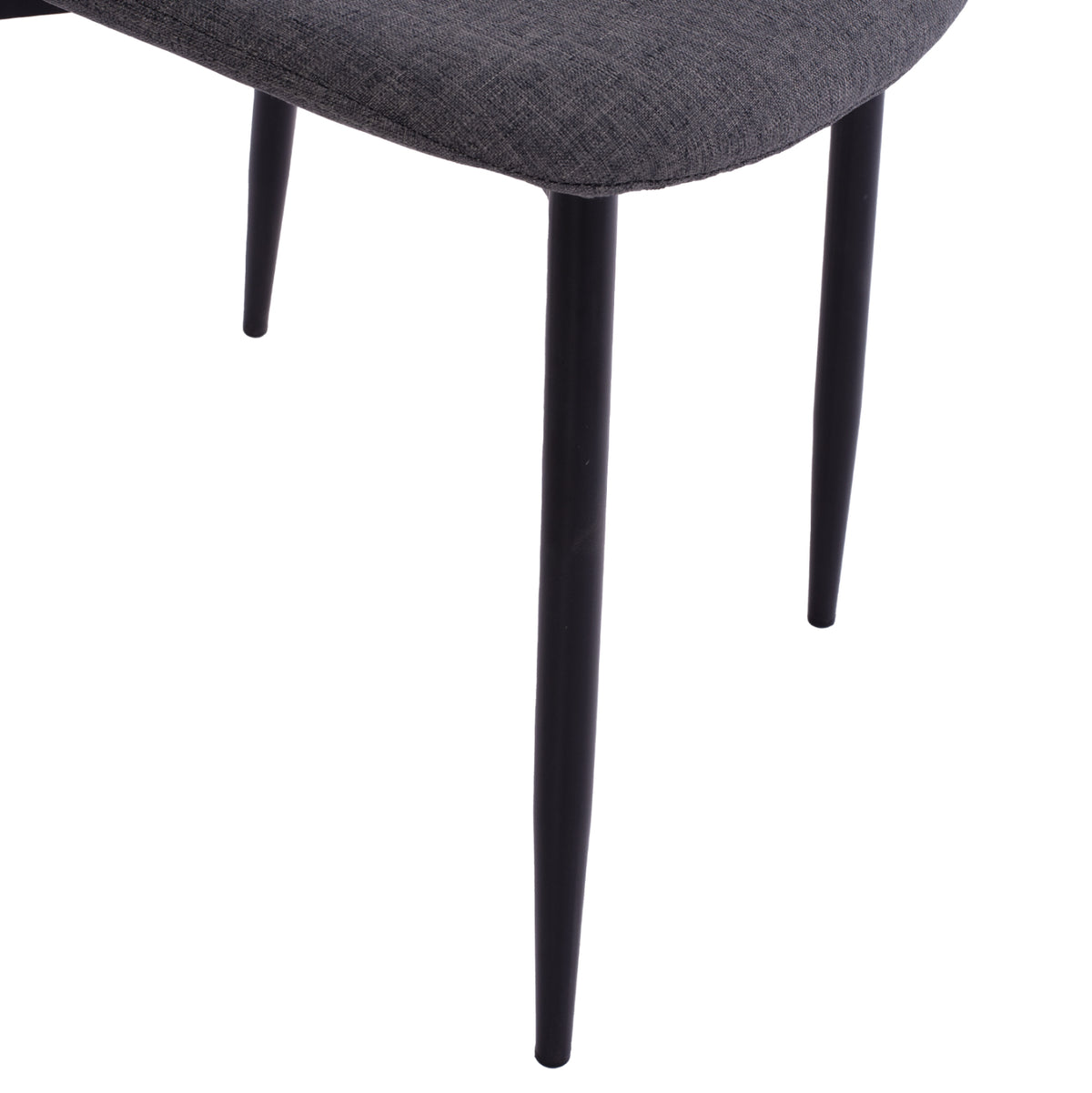 Dining Chair Leonardo Dark Grey Fabric