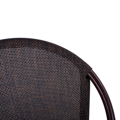 Metallic Chair Bamboo Look Brown Hm5718  54x62x89 Cm