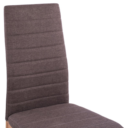 Metallic Chair Lady Hm0037.13 Brown Fabric With Metallic Frame K/d 40x48x95 Cm
